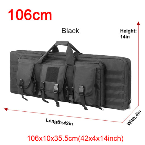 32 38 42 48 Inch Tactical Double Rifle Case Military Molle Gun Rifle