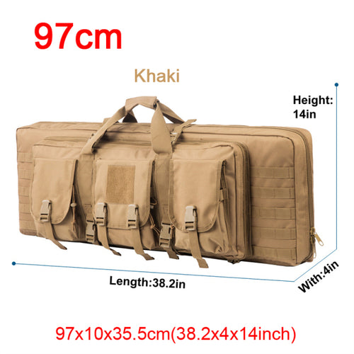 32 38 42 48 Inch Tactical Double Rifle Case Military Molle Gun Rifle