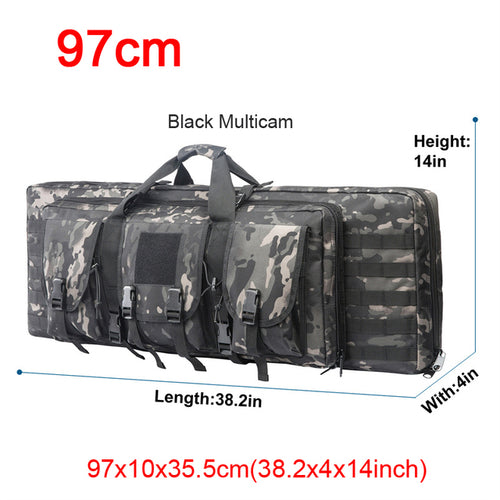 32 38 42 48 Inch Tactical Double Rifle Case Military Molle Gun Rifle