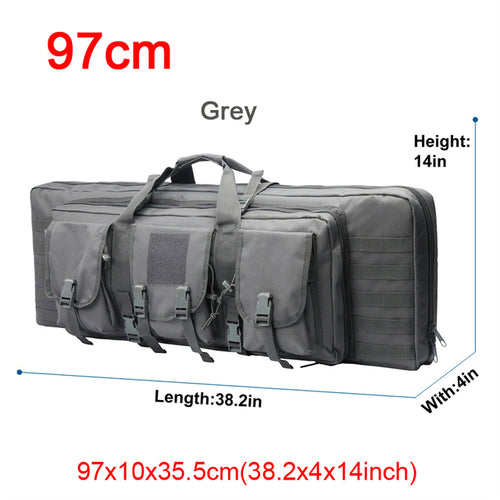 32 38 42 48 Inch Tactical Double Rifle Case Military Molle Gun Rifle