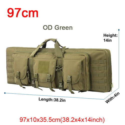 32 38 42 48 Inch Tactical Double Rifle Case Military Molle Gun Rifle