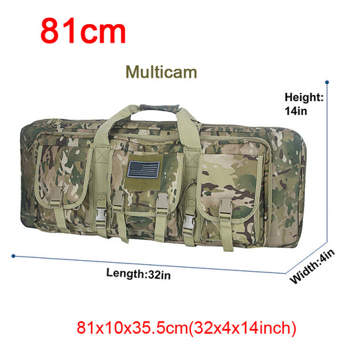32 38 42 48 Inch Tactical Double Rifle Case Military Molle Gun Rifle