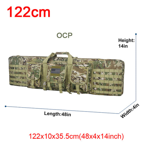 32 38 42 48 Inch Tactical Double Rifle Case Military Molle Gun Rifle