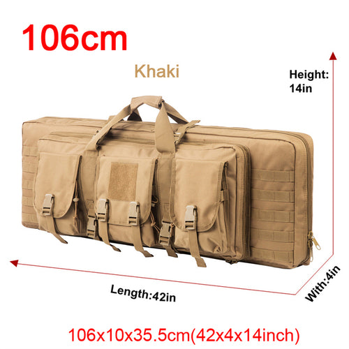 32 38 42 48 Inch Tactical Double Rifle Case Military Molle Gun Rifle