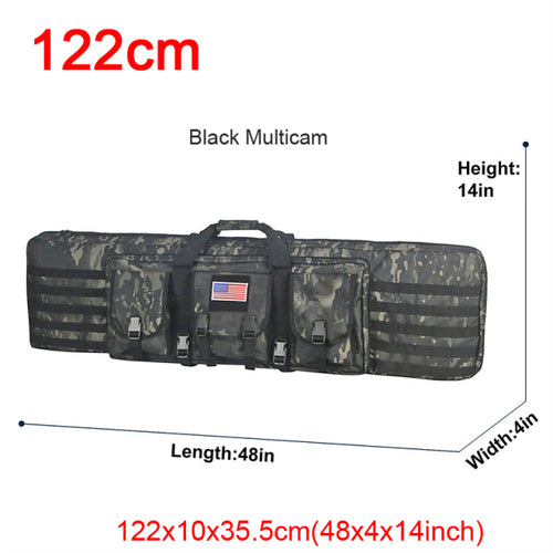 32 38 42 48 Inch Tactical Double Rifle Case Military Molle Gun Rifle