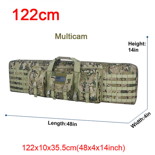 32 38 42 48 Inch Tactical Double Rifle Case Military Molle Gun Rifle