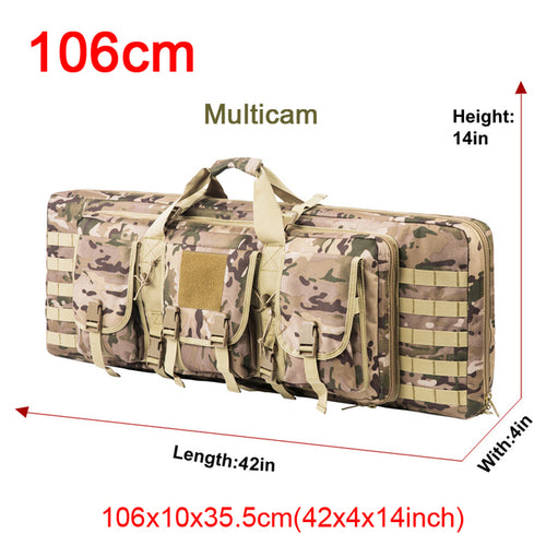32 38 42 48 Inch Tactical Double Rifle Case Military Molle Gun Rifle