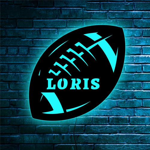 Personalized Soccer Football Baseball Basketball LED Wall Lamp Custom