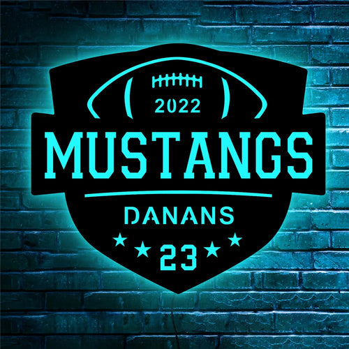 Personalized Soccer Football Baseball Basketball LED Wall Lamp Custom