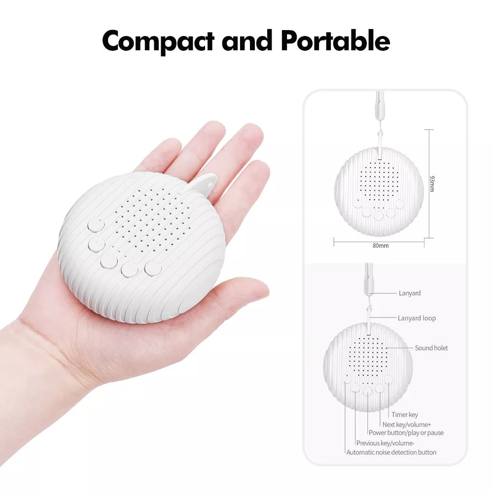 White Noise Sound Machine Portable Baby Sleep Machine 10 Soothing