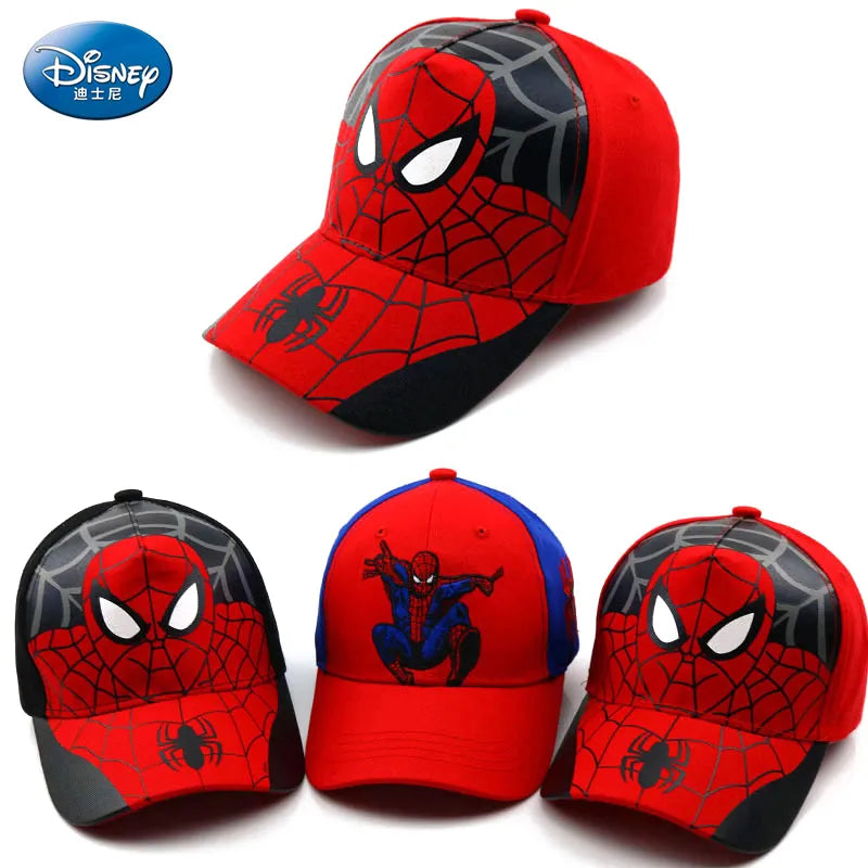 Disney Anime Spiderman Baseball Cap For Boys Girls Autumn Baby Hats