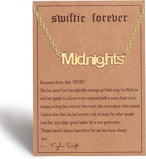 WG 28 Style Taylor Necklace Swifties Album Music Lover Mid night Eras