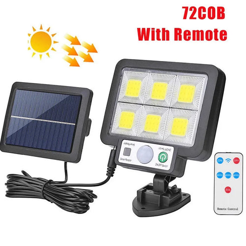 LED Solar Split Wall Lamp 3 Mode Waterproof Motion Sensor Lamps Garden