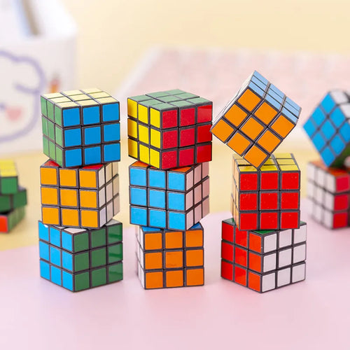 12Pcs 3cm Mini Magic Cube Children Educational Toys Kindergarten Prize