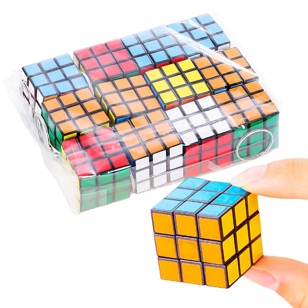 12Pcs 3cm Mini Magic Cube Children Educational Toys Kindergarten Prize