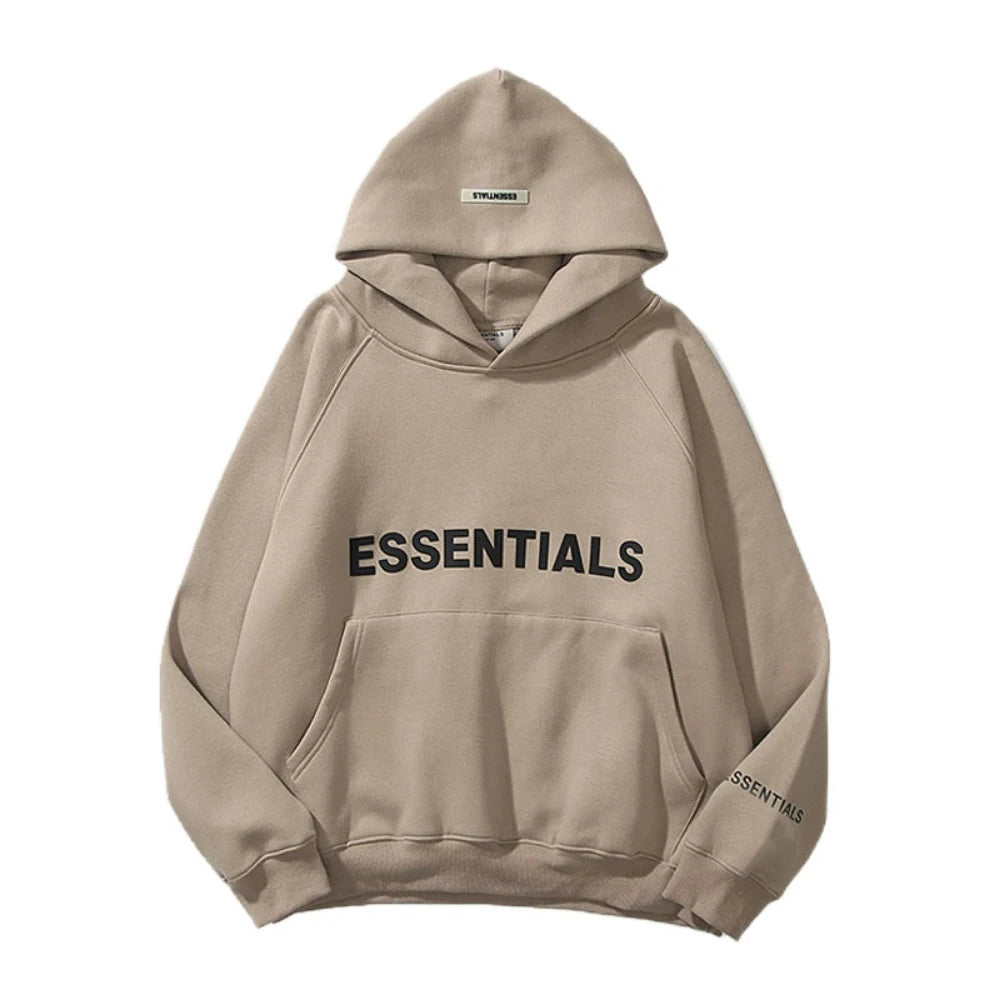 2023 New Hoodies Men Sweatshirts Reflective Letter Printing Fleece