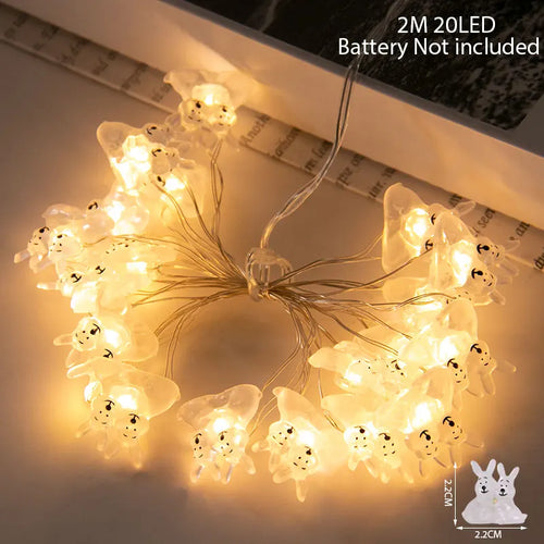 Easter Decoration Led Birch Light Tree Tabletop Ornament Tree Happy