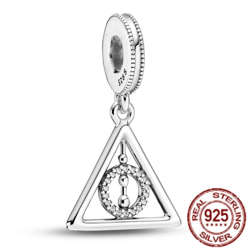 Harrys Potters 925 Sterling Silver Magic Hat Magician Train Charm