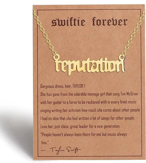 WG 28 Style Taylor Necklace Swifties Album Music Lover Mid night Eras