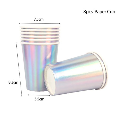 Mermaid Jellyfish Paper Lantern plate cup banner Little Mermaid theme