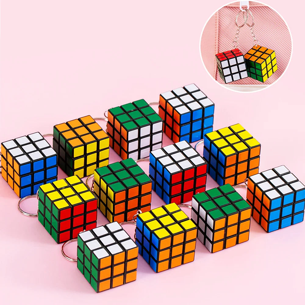 12Pcs 3cm Mini Magic Cube Children Educational Toys Kindergarten Prize