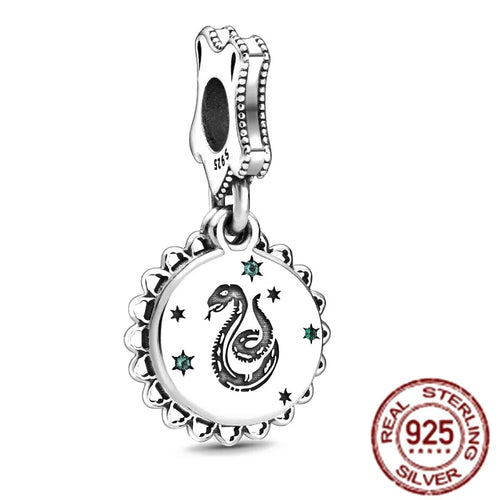 Harrys Potters 925 Sterling Silver Magic Hat Magician Train Charm