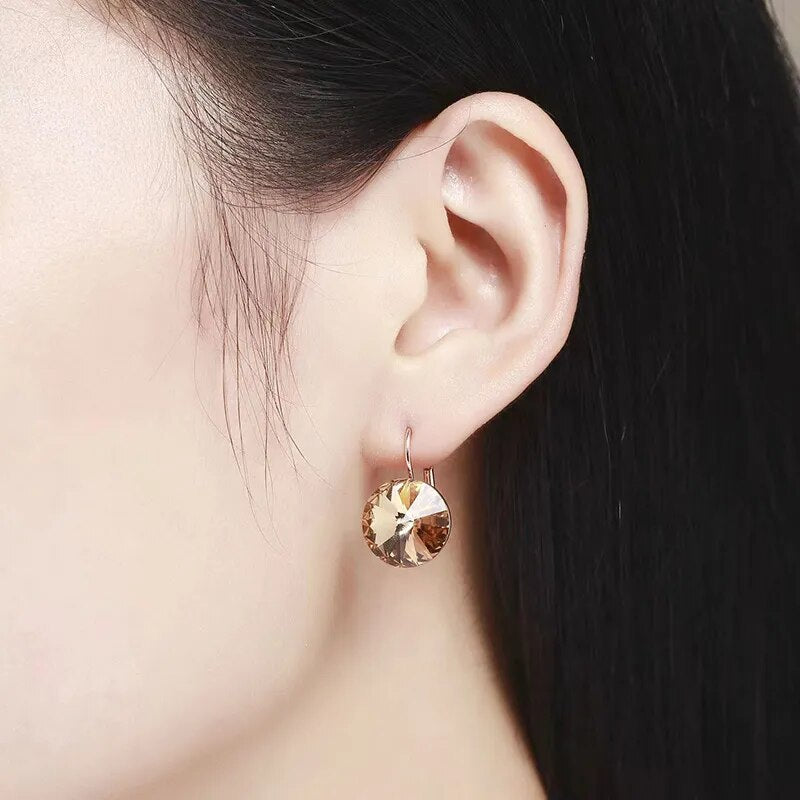 Trendy Crystals from Austria Elements Women Bella Drop Earring For