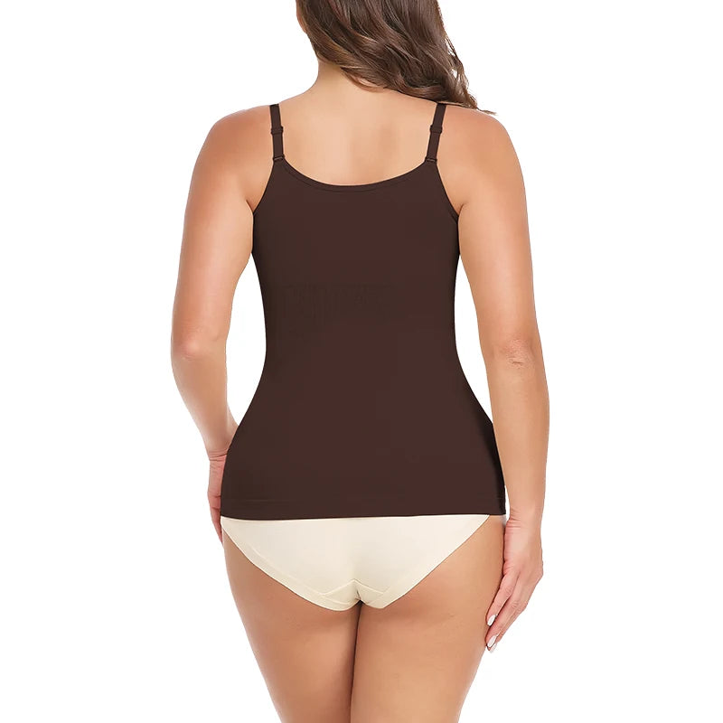 Women Plus Size Tank Top Tummy Control Camisole Female Slimming Tummy