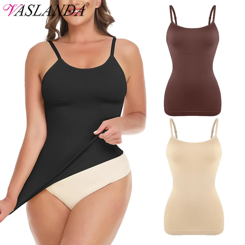 Women Plus Size Tank Top Tummy Control Camisole Female Slimming Tummy