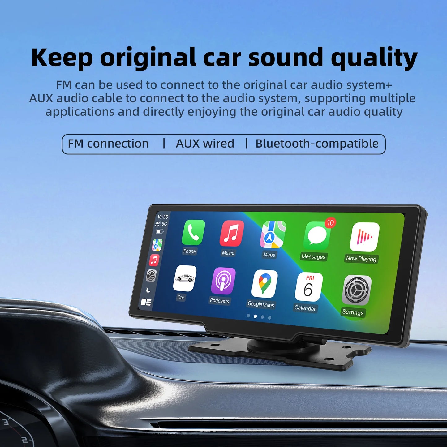 10.26inch Dual Lens Wireless Car Play Screen Android Auto Car Play