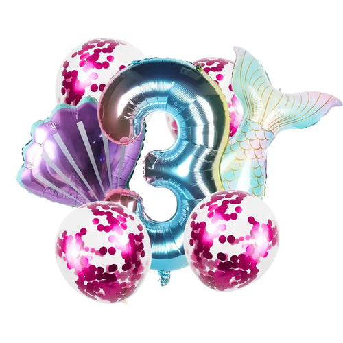 Mermaid Jellyfish Paper Lantern plate cup banner Little Mermaid theme