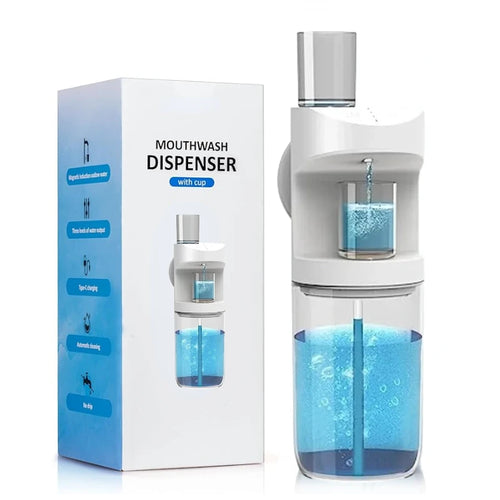 550ml Automatic Mouthwash Dispenser Rechargeable Mounted Mouth Wash