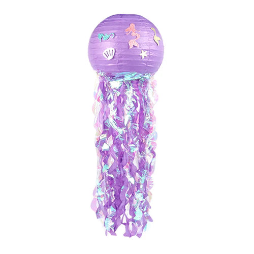 Mermaid Jellyfish Paper Lantern plate cup banner Little Mermaid theme