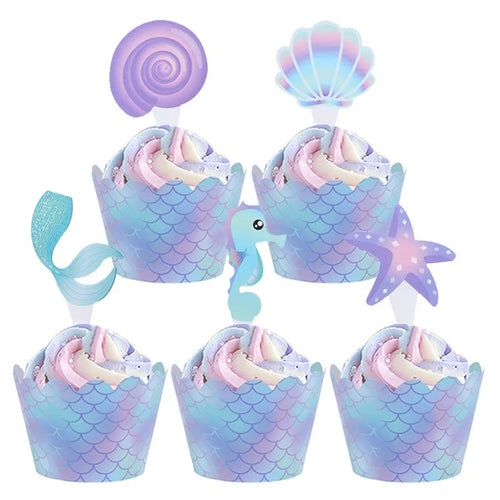 Mermaid Jellyfish Paper Lantern plate cup banner Little Mermaid theme