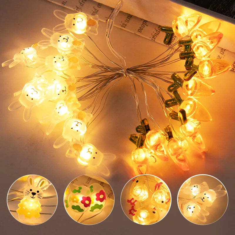 Easter Decoration Led Birch Light Tree Tabletop Ornament Tree Happy