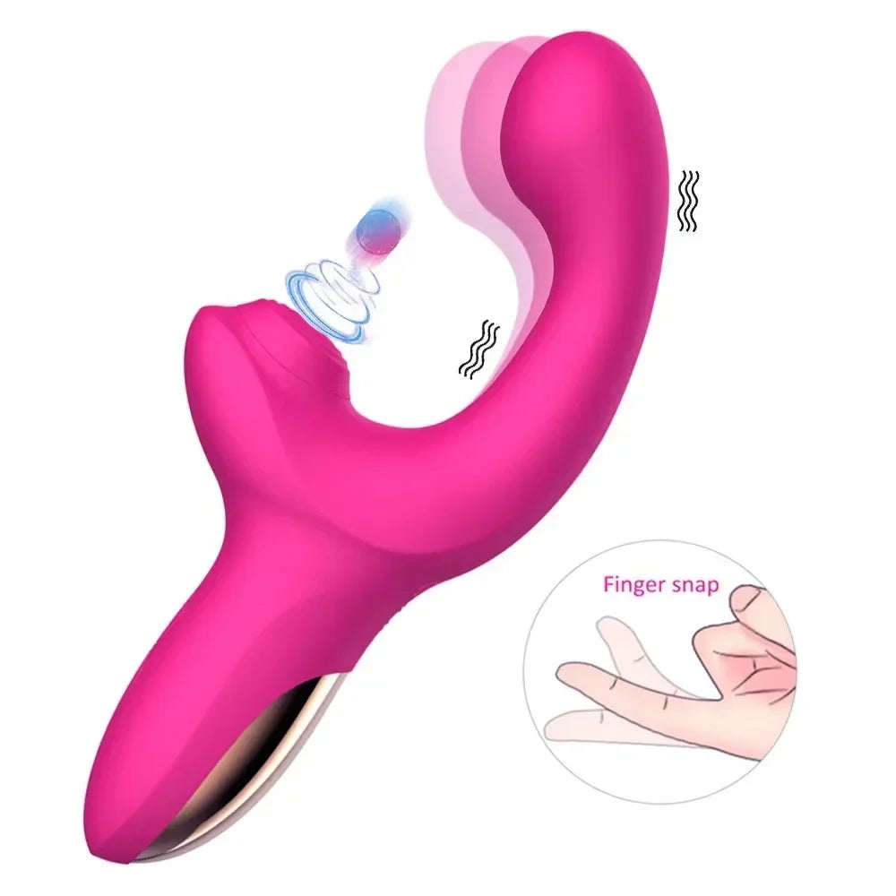 Female Masturbation G Spot Sucking Dildo Vibrator For Clitoris Adult