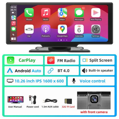 10.26inch Dual Lens Wireless Car Play Screen Android Auto Car Play