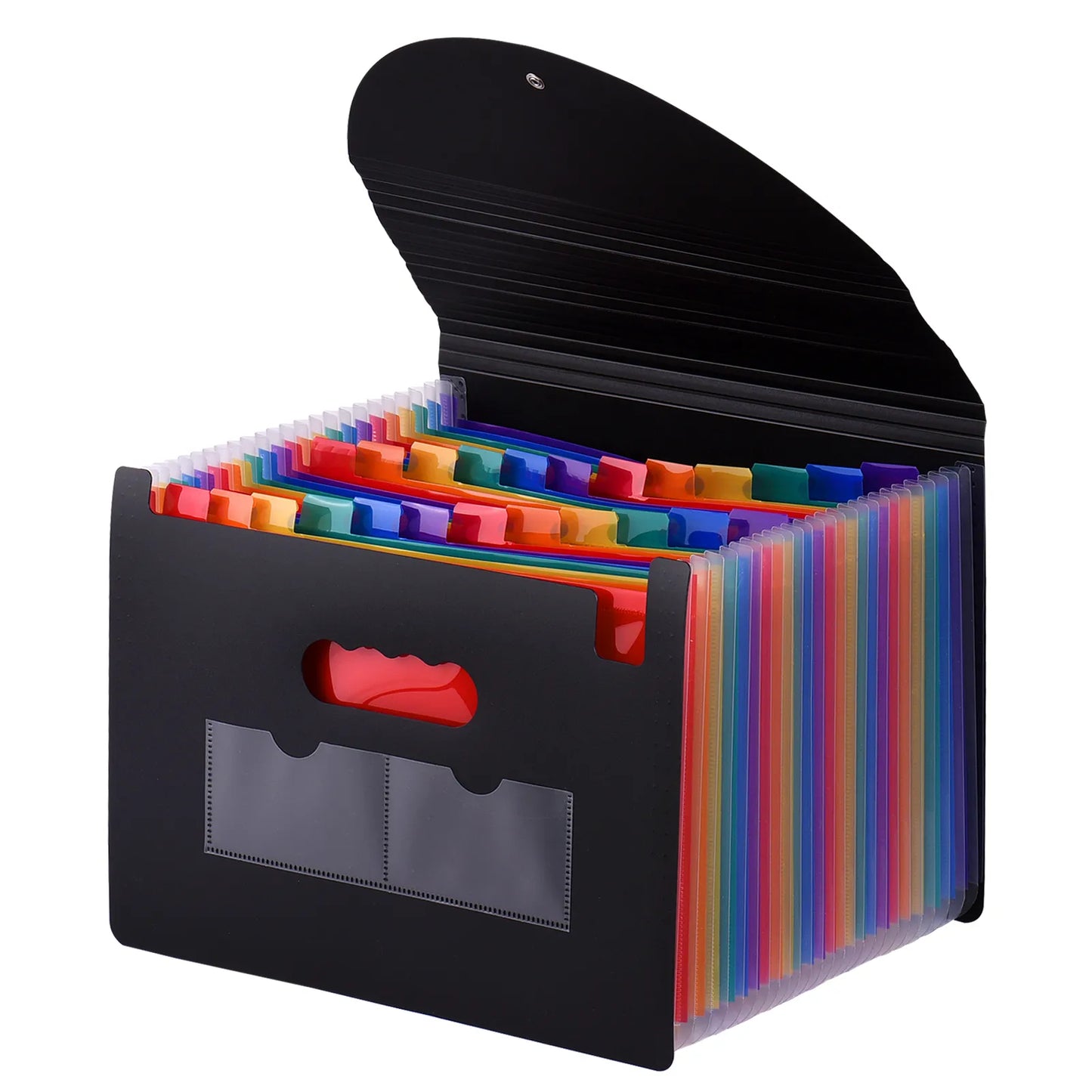 24 Pockets Expanding File Folder with Cover Accordian File Organizer