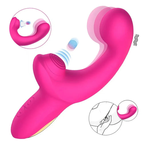 Female Masturbation G Spot Sucking Dildo Vibrator For Clitoris Adult