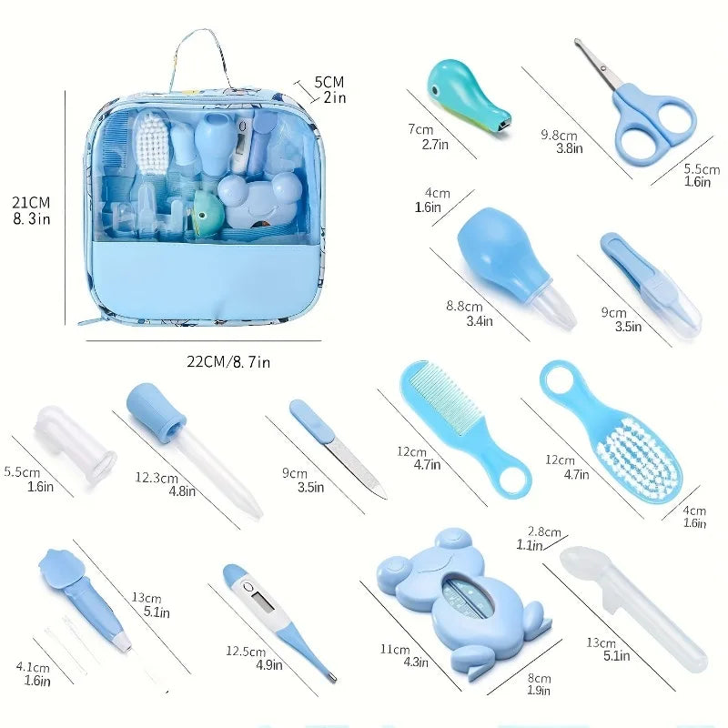 13PCS Baby Grooming and Health Kit Safety Care Set Newborn Nursery