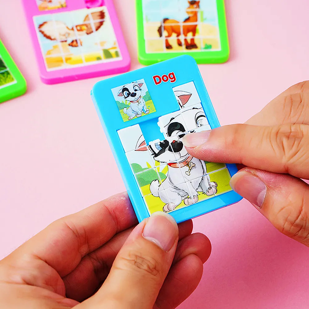 12/30PC Cartoon Jigsaw Animal Puzzles Early Educational Developing Toy