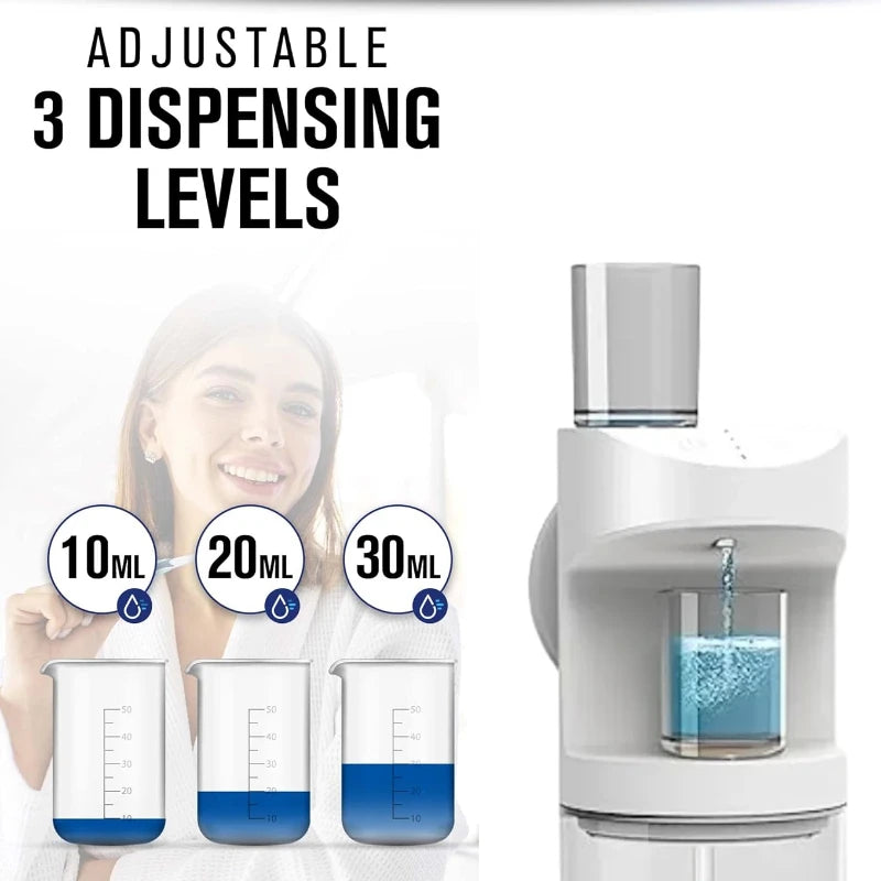 550ml Automatic Mouthwash Dispenser Rechargeable Mounted Mouth Wash
