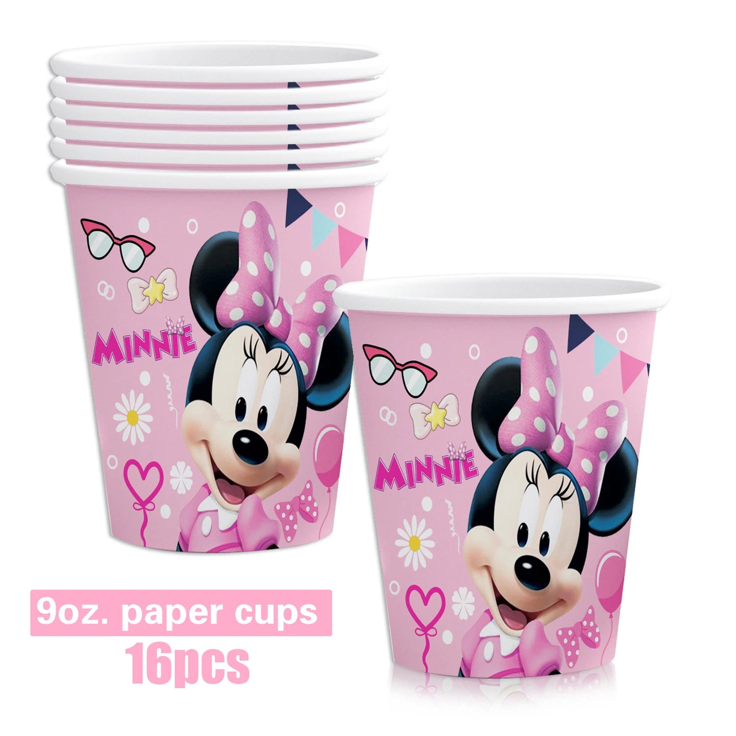 Disney Minnie Mouse Birthday Party Supplies Decorations Minnie Cups