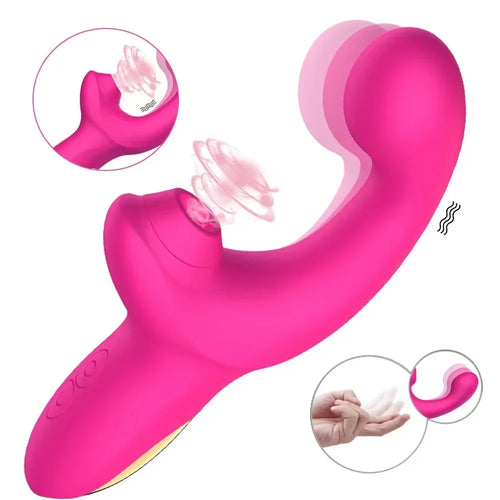 Female Masturbation G Spot Sucking Dildo Vibrator For Clitoris Adult