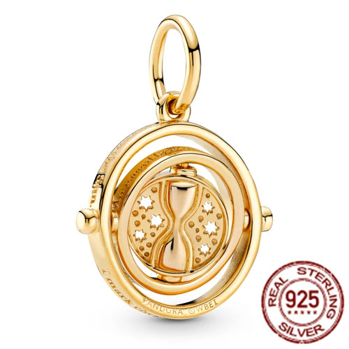 Harrys Potters 925 Sterling Silver Magic Hat Magician Train Charm