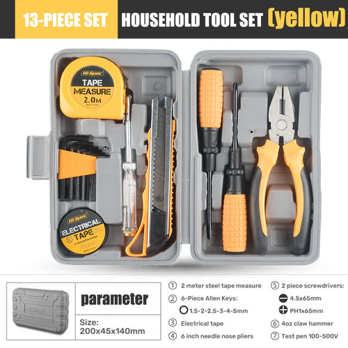 hand tool set Household Tools Set Pink Tool Box Set Home Small Kit All
