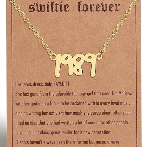 WG 28 Style Taylor Necklace Swifties Album Music Lover Mid night Eras