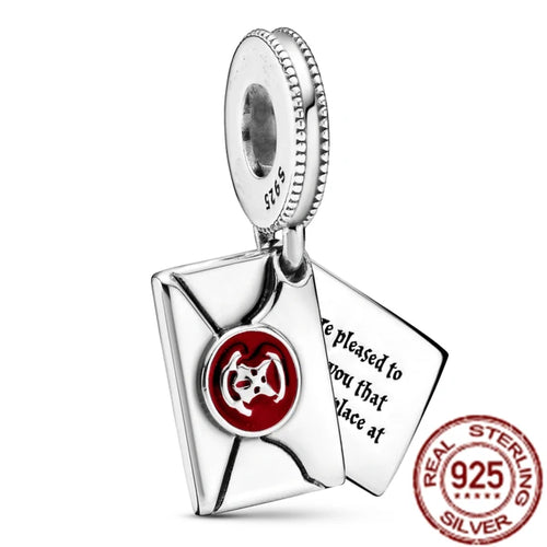 Harrys Potters 925 Sterling Silver Magic Hat Magician Train Charm