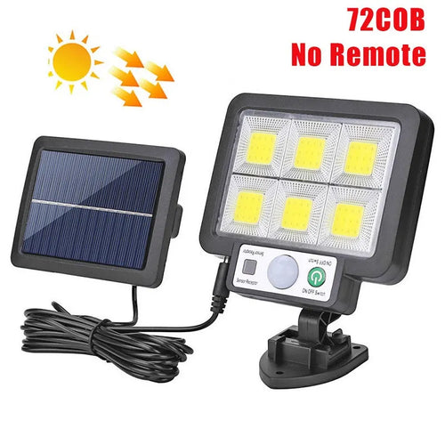 LED Solar Split Wall Lamp 3 Mode Waterproof Motion Sensor Lamps Garden