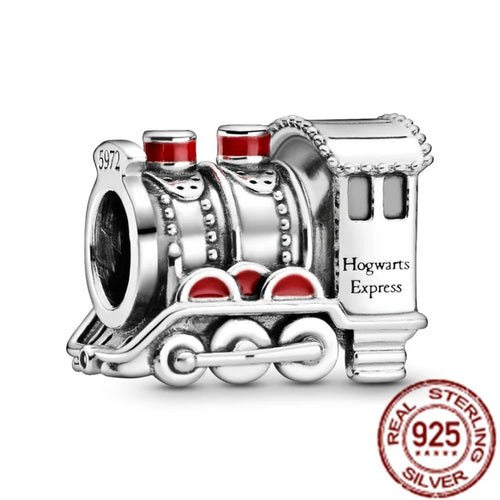 Harrys Potters 925 Sterling Silver Magic Hat Magician Train Charm